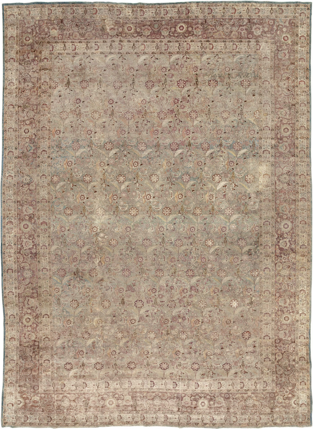 Antique Persian Mashad Carpet, No.18952 - Galerie Shabab