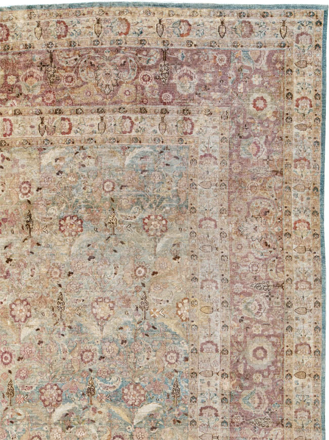 Antique Persian Mashad Carpet, No.18952 - Galerie Shabab