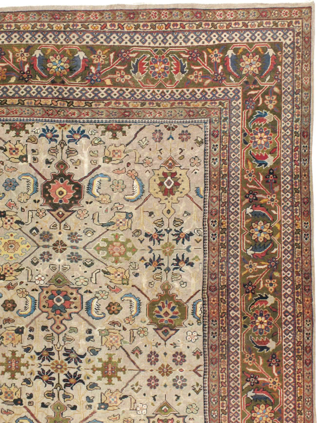Antique Persian Mahal Carpet, No.18965 - Galerie Shabab