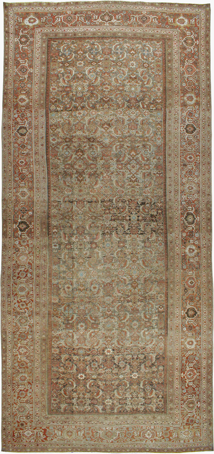 Antique Persian Mahal Carpet, No.18975 - Galerie Shabab