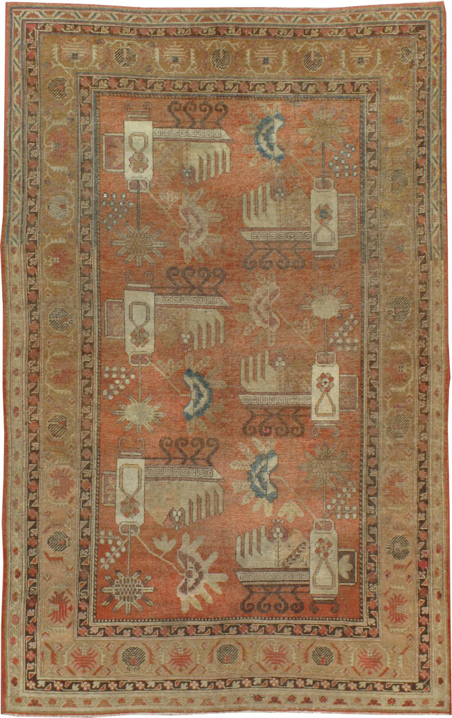 Antique Khotan Carpet, No.18979 - Galerie Shabab