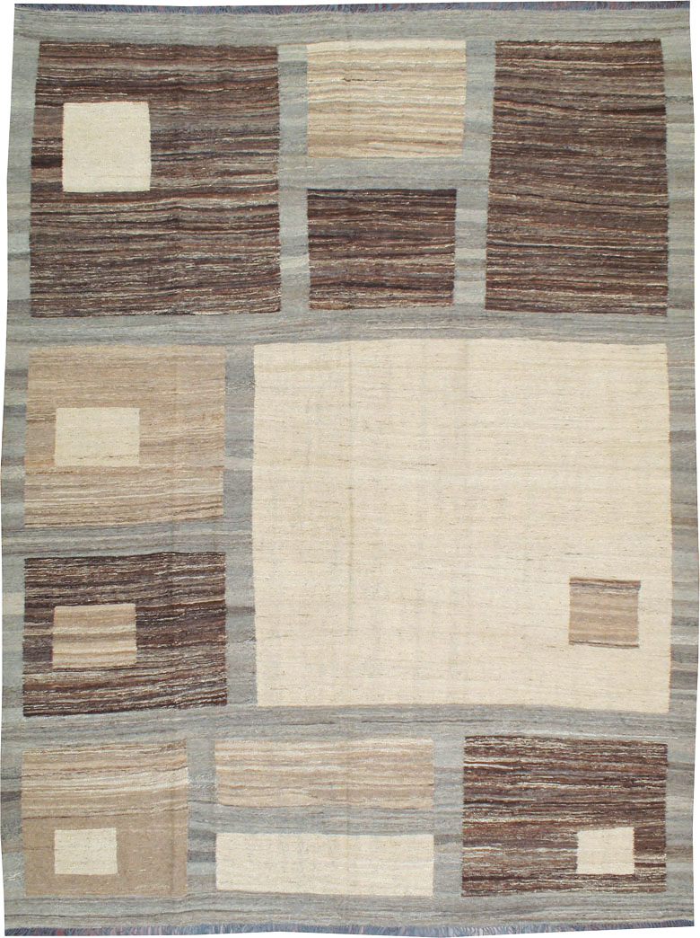 Modern Turkish Flat-weave Kilim, No.18992 - Galerie Shabab