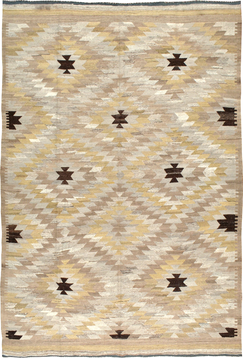 Modern Turkish Flat-weave Kilim, No.18993 - Galerie Shabab