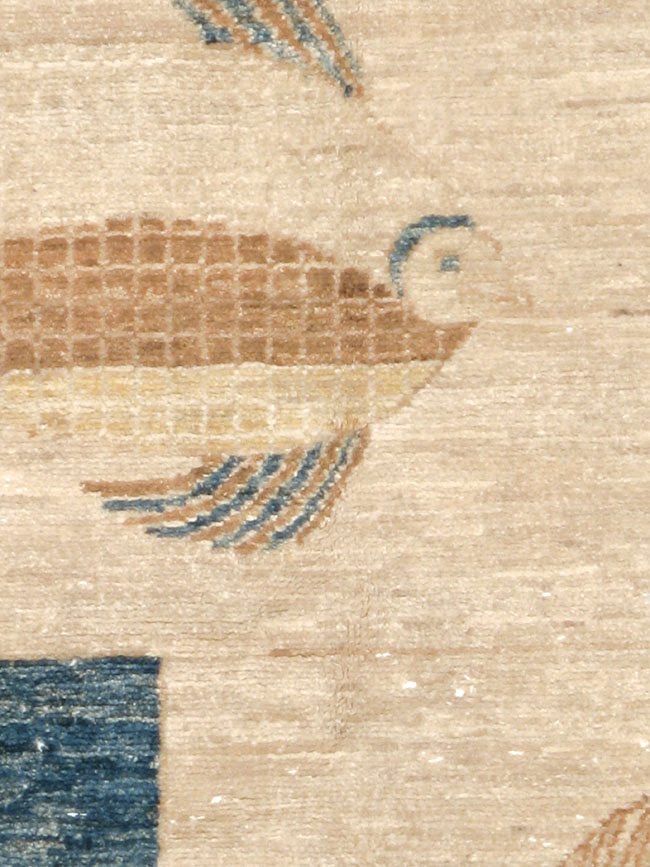 Contemporary Turkish Pictorial Accent Rug, No.18999 - Galerie Shabab