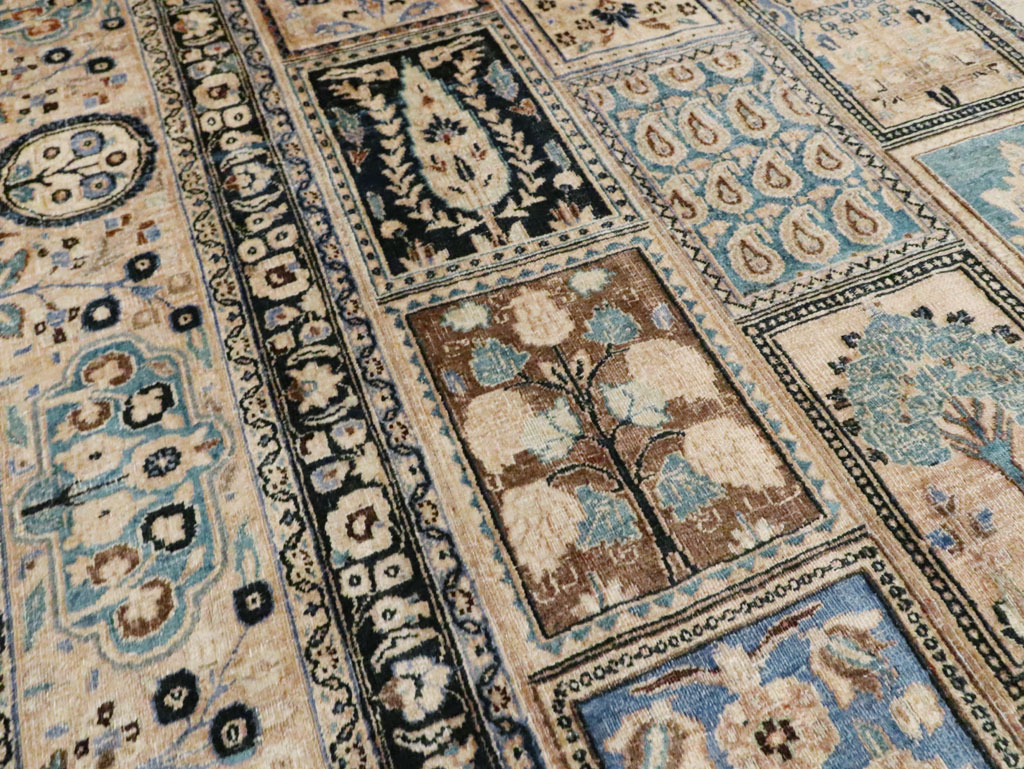 Antique Persian Mashad Large Room Size Carpet, No.19010 - Galerie Shabab