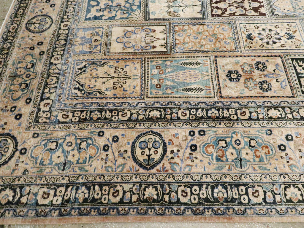 Antique Persian Mashad Large Room Size Carpet, No.19010 - Galerie Shabab