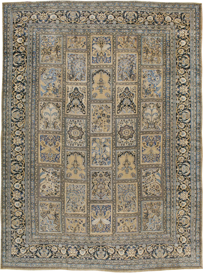 Antique Persian Mashad Carpet, No.19011 - Galerie Shabab