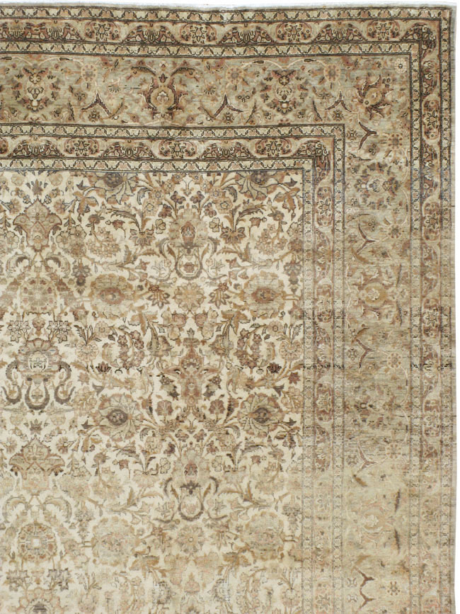 Vintage Persian Kashan Carpet, No.19026 - Galerie Shabab