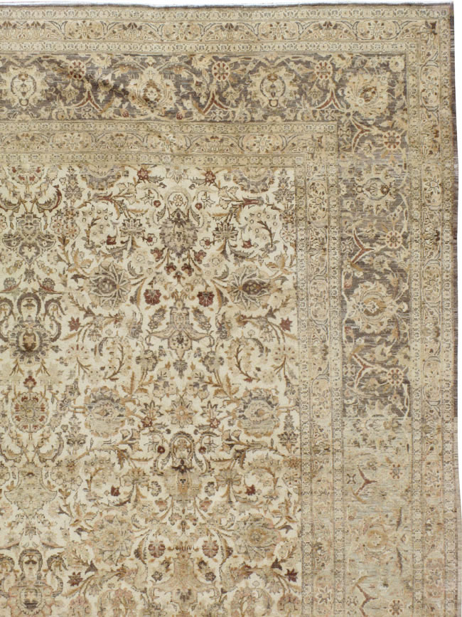 Vintage Persian Kashan Carpet, No.19026 - Galerie Shabab