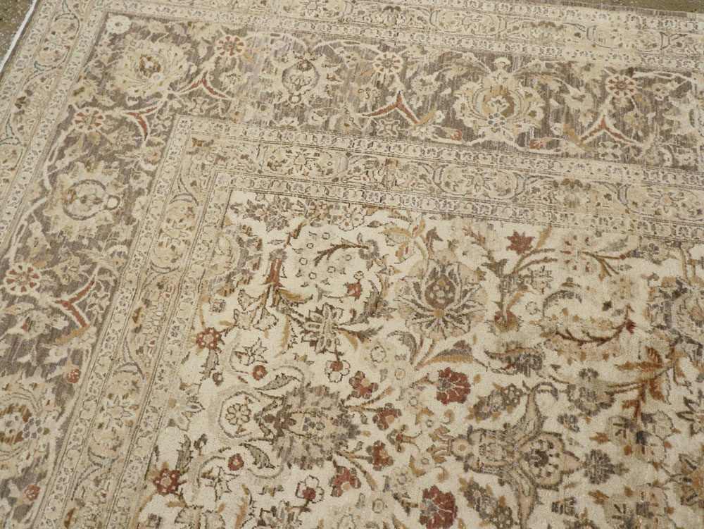 Vintage Persian Kashan Carpet, No.19026 - Galerie Shabab