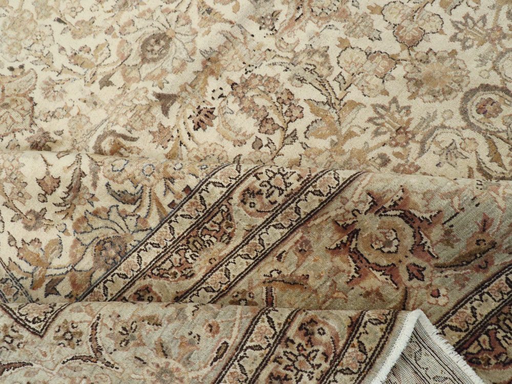 Vintage Persian Kashan Carpet, No.19026 - Galerie Shabab