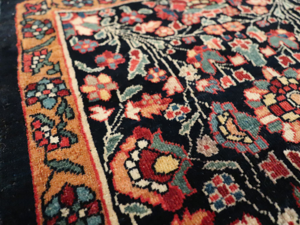 Antique Persian Sarouk Fereghan Square Throw Rug (Pair: 1 of 2), No.19031 - Galerie Shabab