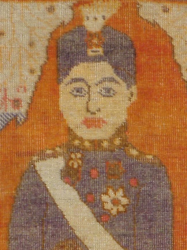 Vintage Persian Tabriz Pictorial Rug, No.19035 - Galerie Shabab