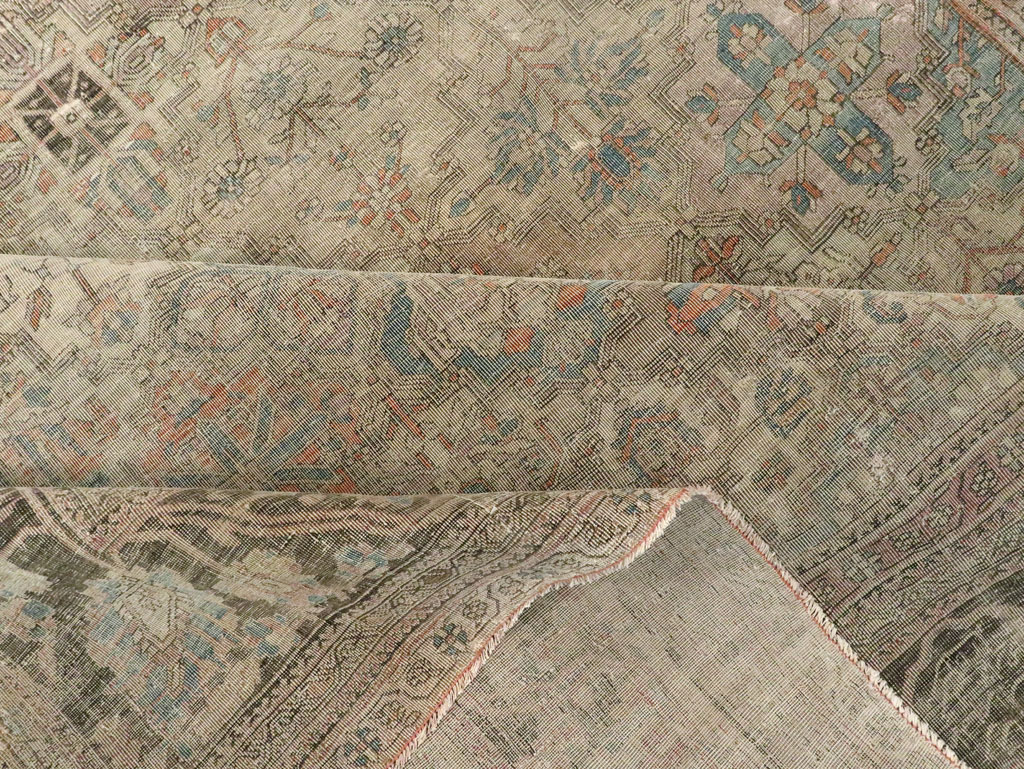 Antique Persian Silk Kashan Accent Carpet, No.19036 - Galerie Shabab