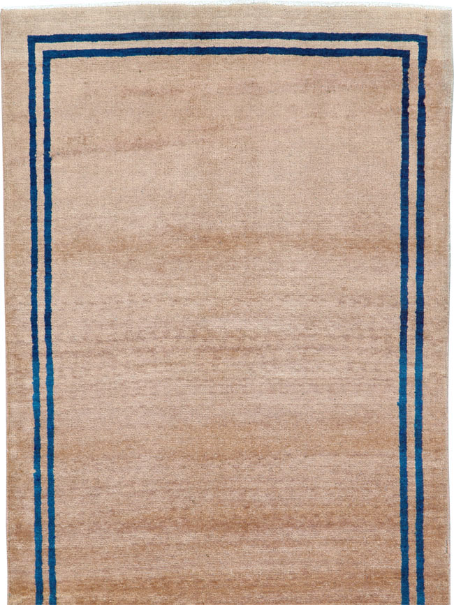 Vintage Persian Mashad Minimalist Runner, No.19038 - Galerie Shabab