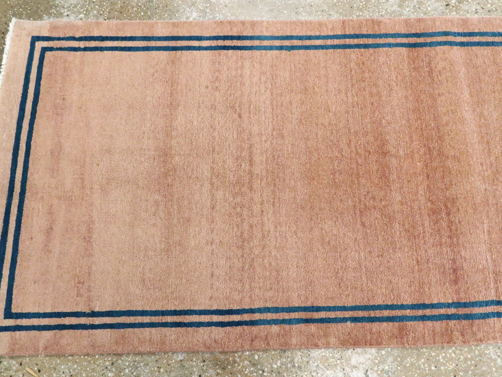 Vintage Persian Mashad Minimalist Runner, No.19038 - Galerie Shabab