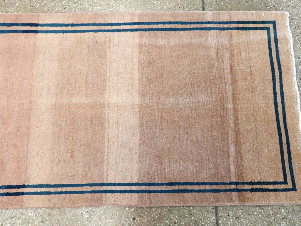 Vintage Persian Mashad Minimalist Runner, No.19038 - Galerie Shabab