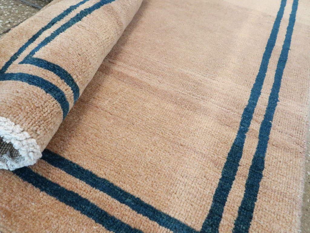 Vintage Persian Mashad Minimalist Runner, No.19038 - Galerie Shabab