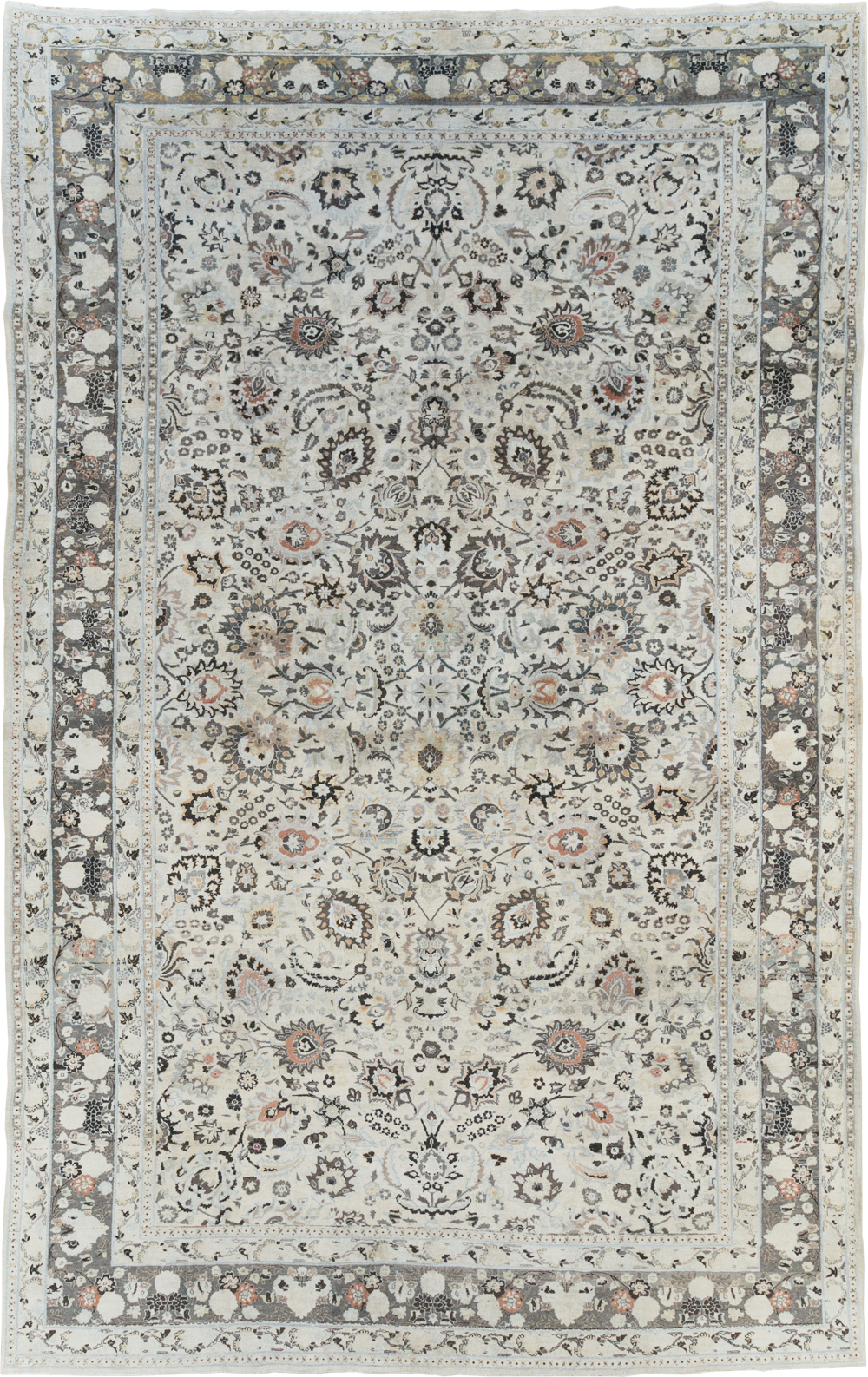 Vintage Persian Mashad Large Room Size Carpet, No.19039 - Galerie Shabab