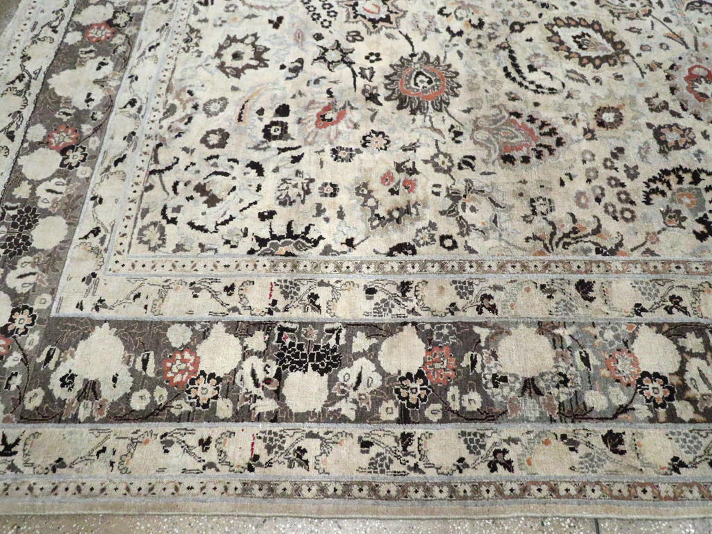 Vintage Persian Mashad Large Room Size Carpet, No.19039 - Galerie Shabab