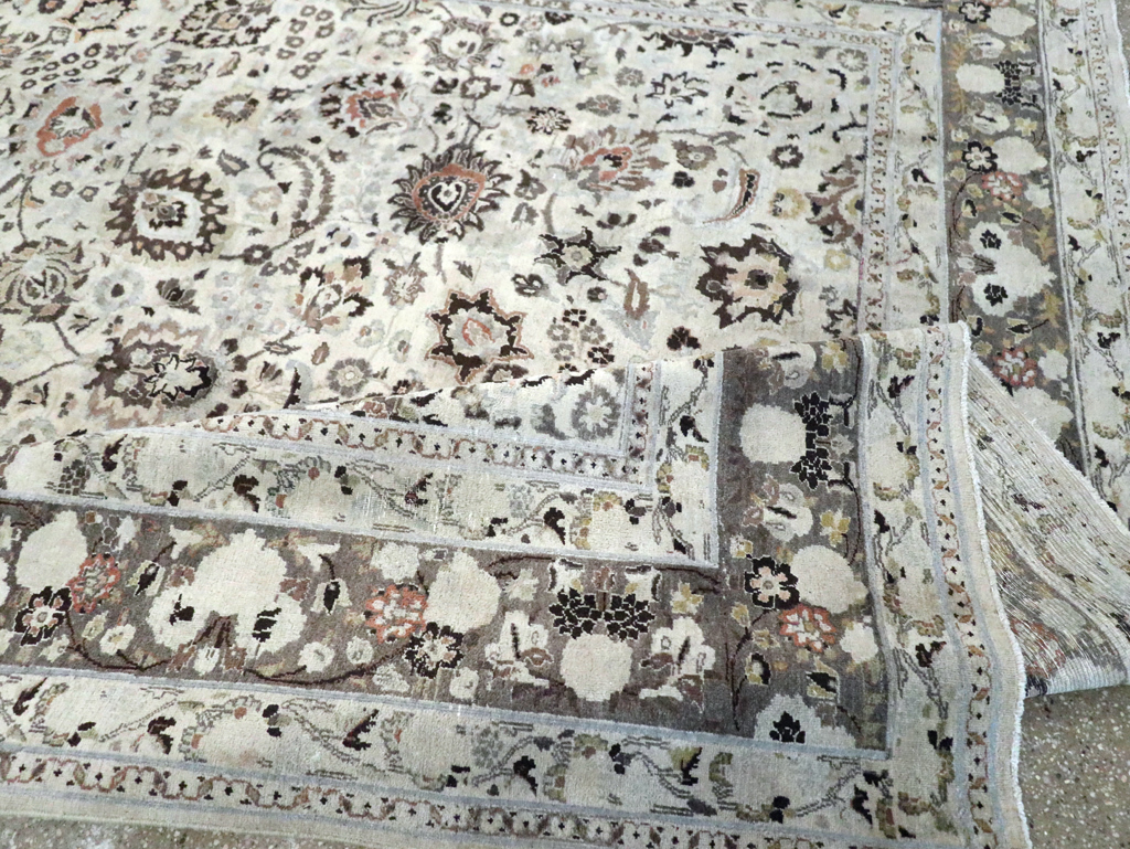 Vintage Persian Mashad Large Room Size Carpet, No.19039 - Galerie Shabab