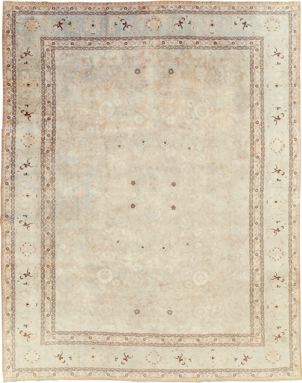 Antique Persian Tabriz Carpet, No.19040 - Galerie Shabab