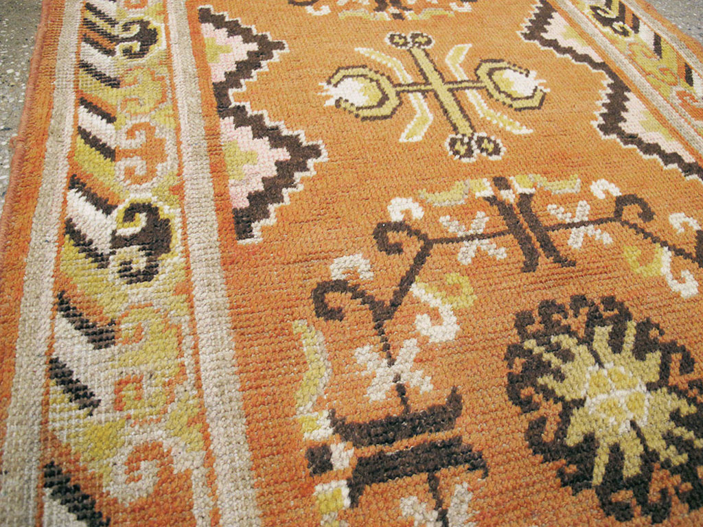 Vintage East Turkestan Khotan Rug (Pair: 1 of 2), No.19050 - Galerie Shabab
