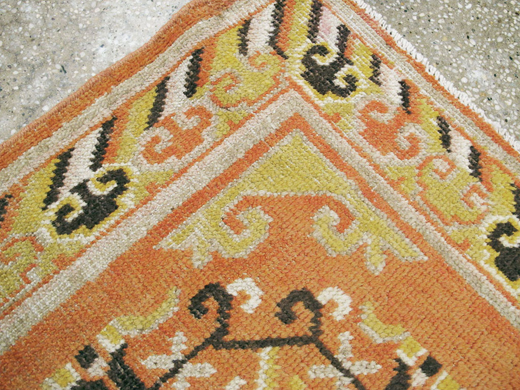 Vintage East Turkestan Khotan Rug (Pair: 1 of 2), No.19050 - Galerie Shabab