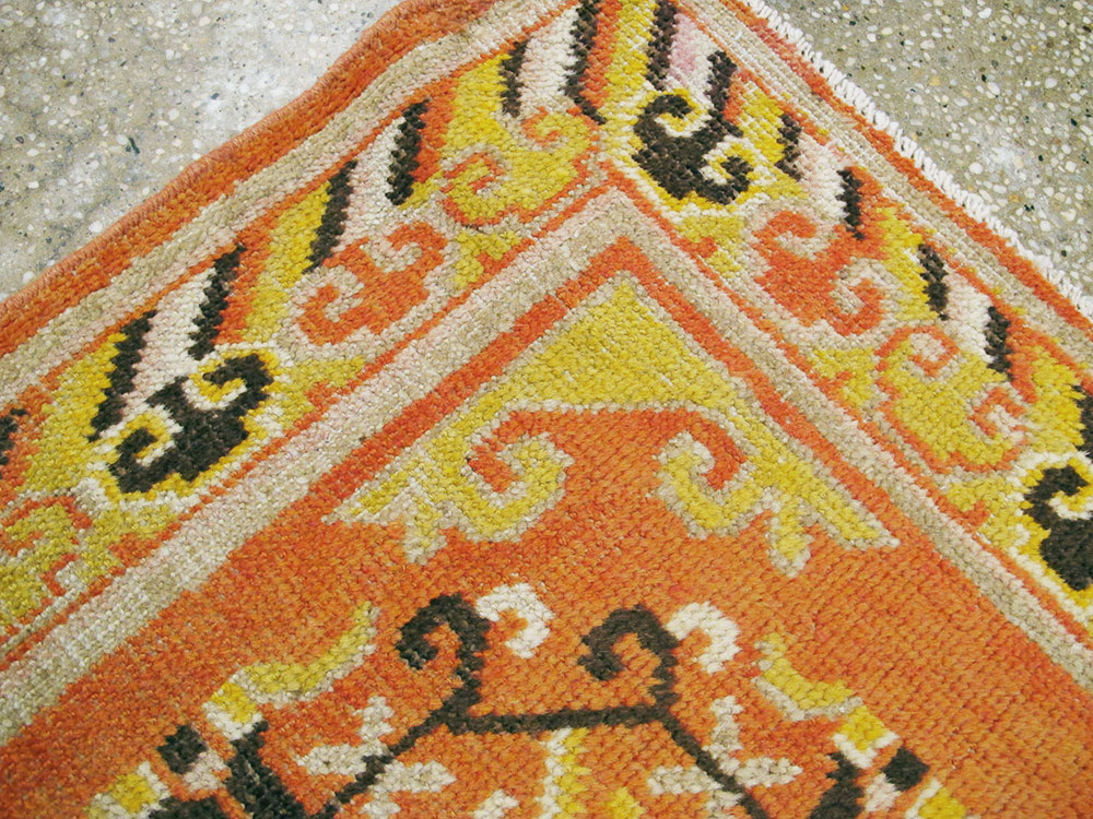 Vintage East Turkestan Khotan Rug (Pair: 1 of 2), No.19050 - Galerie Shabab