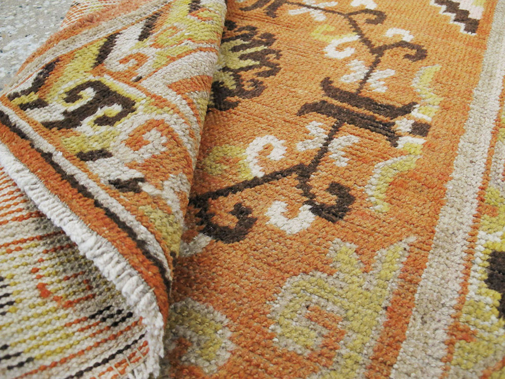 Vintage East Turkestan Khotan Rug (Pair: 1 of 2), No.19050 - Galerie Shabab