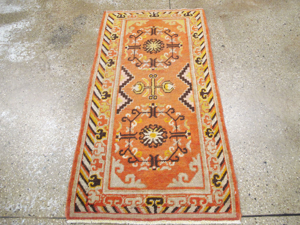 Vintage East Turkestan Khotan Rug (Pair: 2 of 2), No.19051 - Galerie Shabab