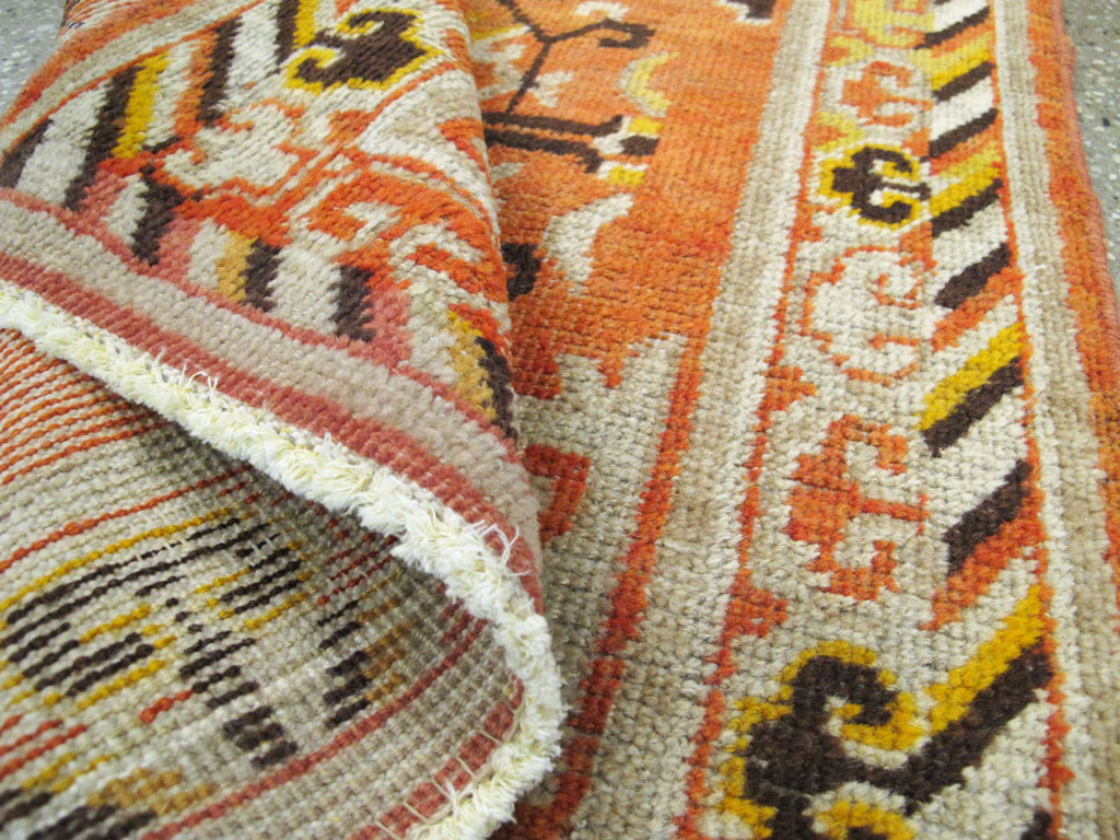 Vintage East Turkestan Khotan Rug (Pair: 2 of 2), No.19051 - Galerie Shabab