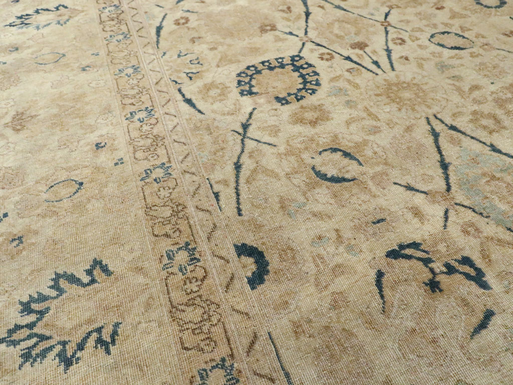 Antique Persian Tabriz Small Room Size Carpet, No.19058 - Galerie Shabab