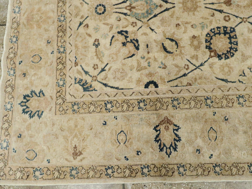 Antique Persian Tabriz Small Room Size Carpet, No.19058 - Galerie Shabab