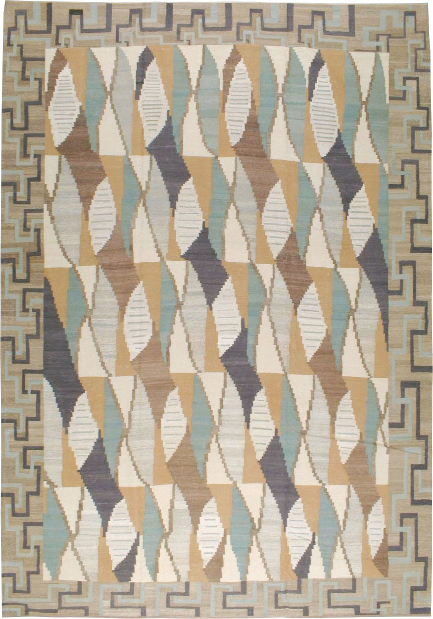 Modern Persian Flat-weave Kilim, No.19063 - Galerie Shabab