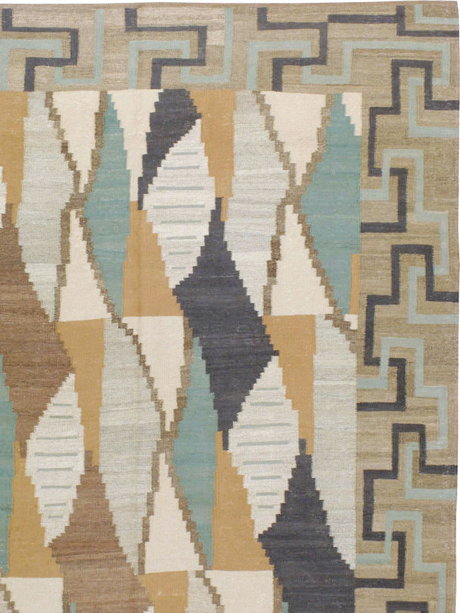 Modern Persian Flat-weave Kilim, No.19063 - Galerie Shabab