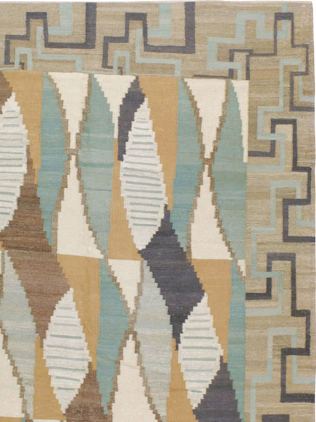 Modern Persian Flat-weave Kilim, No.19063 - Galerie Shabab