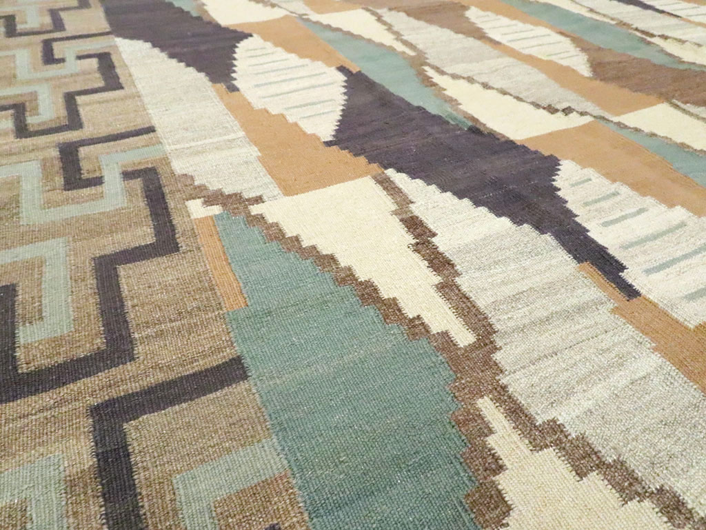 Modern Persian Flat-weave Kilim, No.19063 - Galerie Shabab