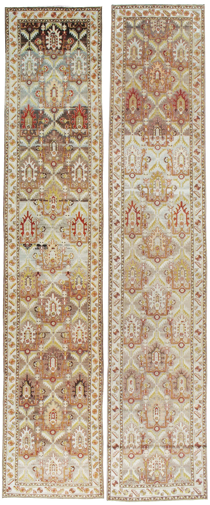 Vintage Persian Malayer Runner (Pair: 2 of 2), No.19067 - Galerie Shabab