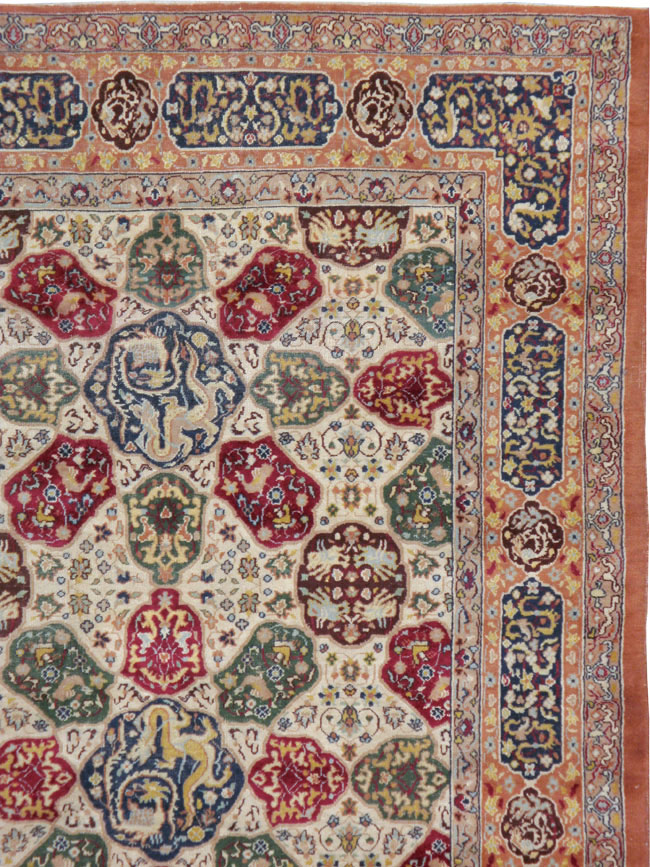 Antique Indian Lahore Carpet, No.19073 - Galerie Shabab