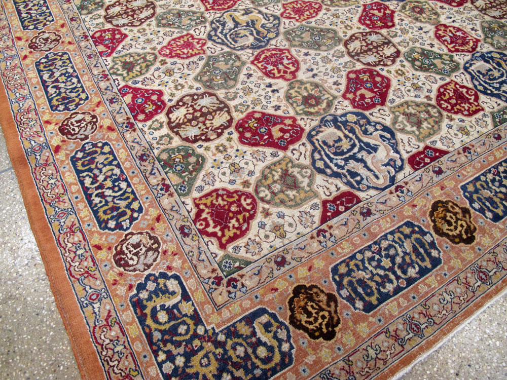 Antique Indian Lahore Carpet, No.19073 - Galerie Shabab