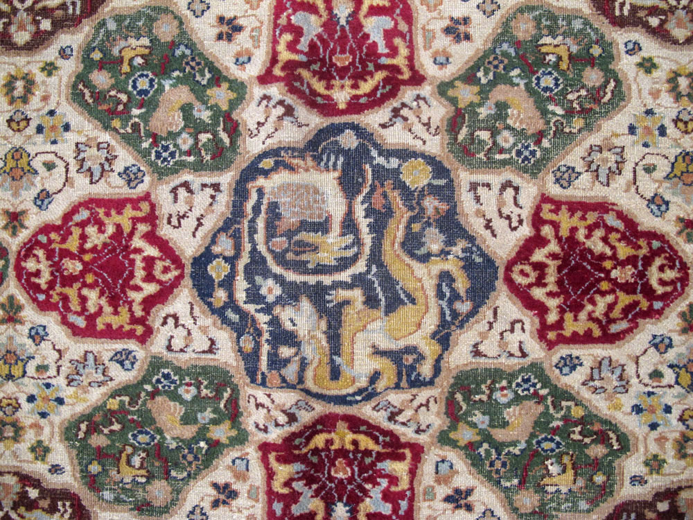 Antique Indian Lahore Carpet, No.19073 - Galerie Shabab