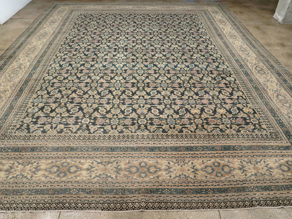 Antique Persian Khorassan Square Oversize Carpet, No.19084 - Galerie Shabab
