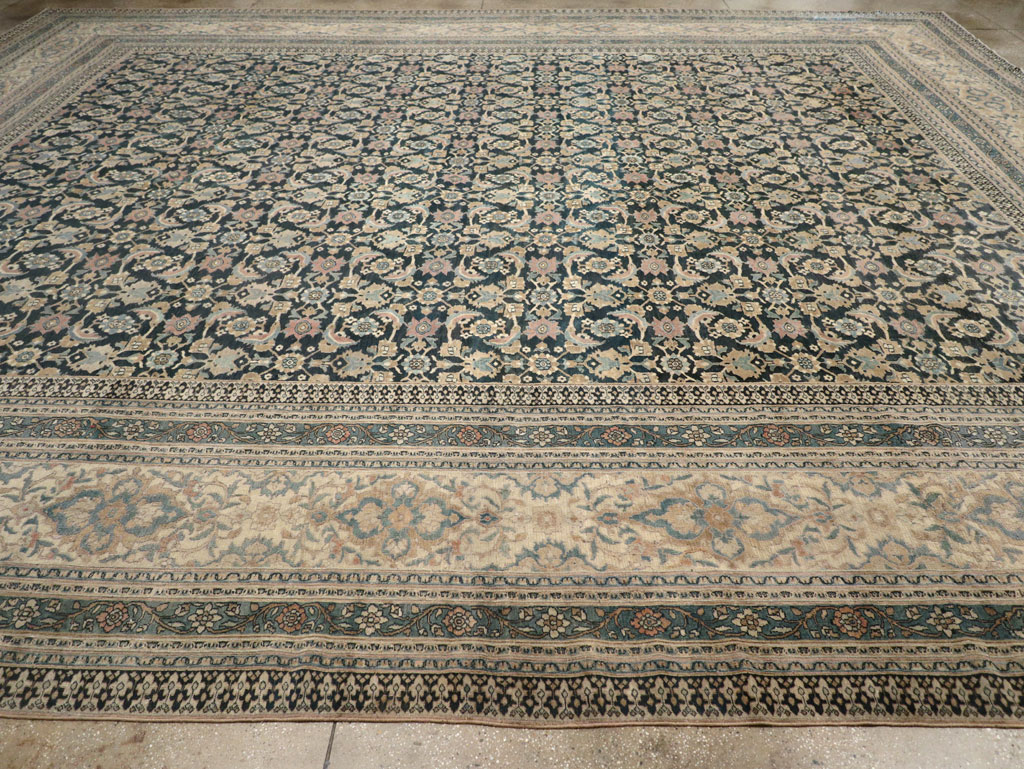 Antique Persian Khorassan Square Oversize Carpet, No.19084 - Galerie Shabab