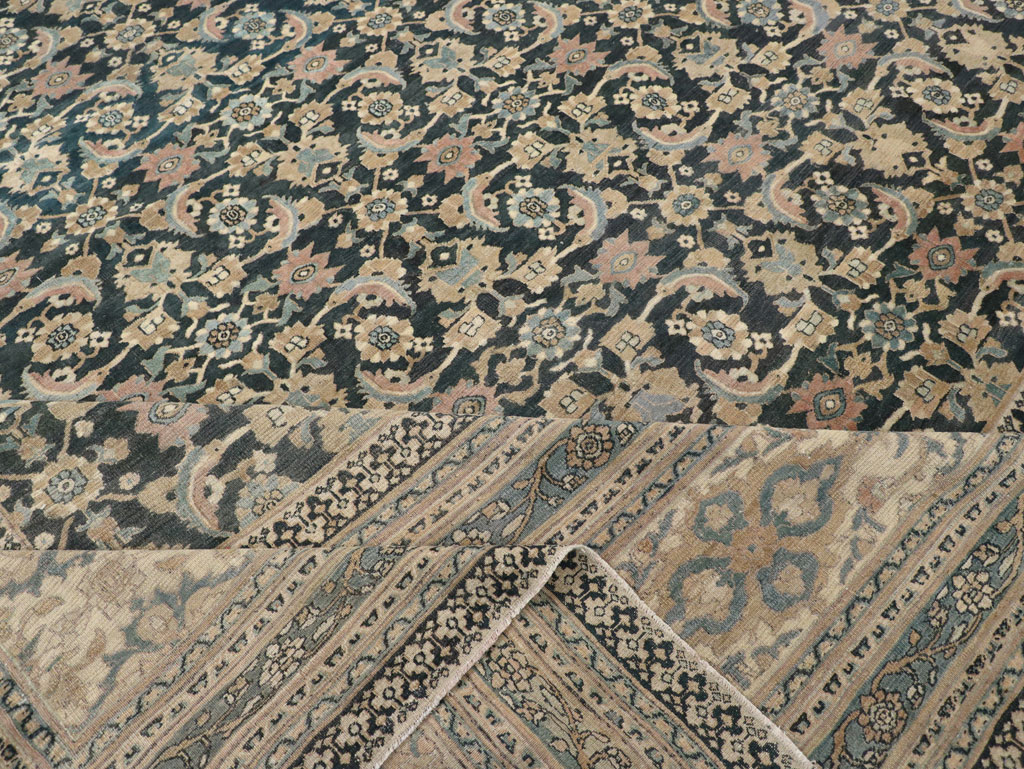 Antique Persian Khorassan Square Oversize Carpet, No.19084 - Galerie Shabab