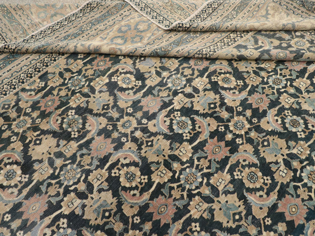 Antique Persian Khorassan Square Oversize Carpet, No.19084 - Galerie Shabab