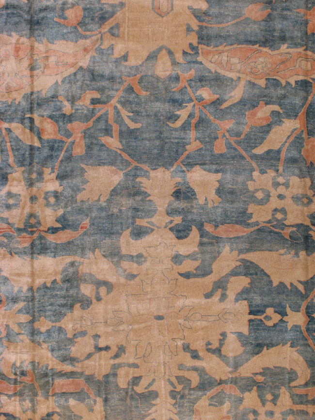 Vintage Oushak Carpet, No.19088 - Galerie Shabab