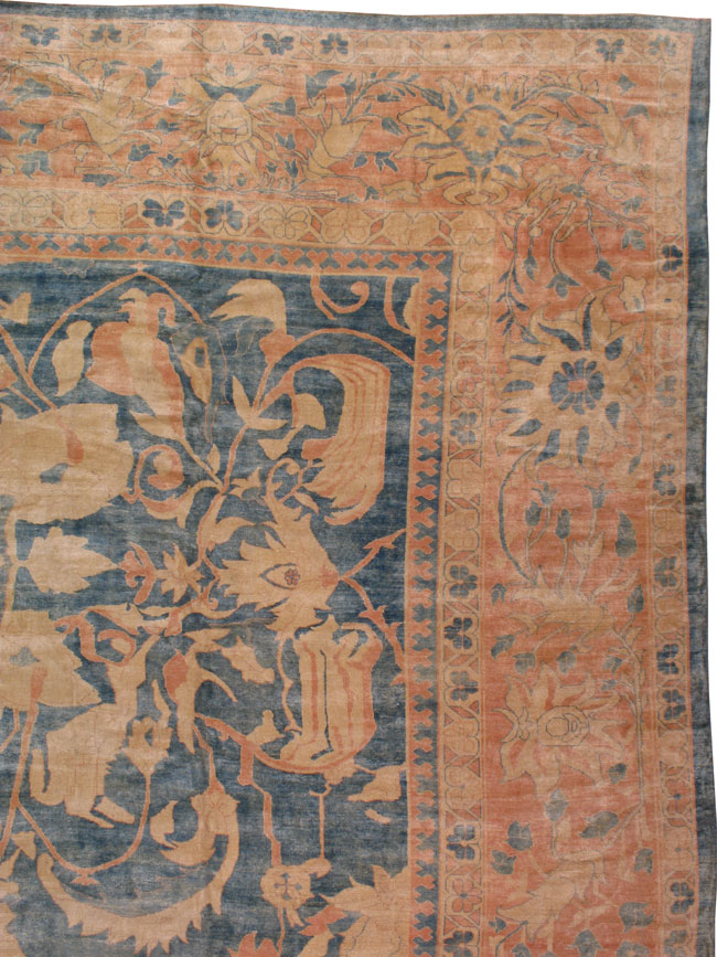 Vintage Oushak Carpet, No.19088 - Galerie Shabab