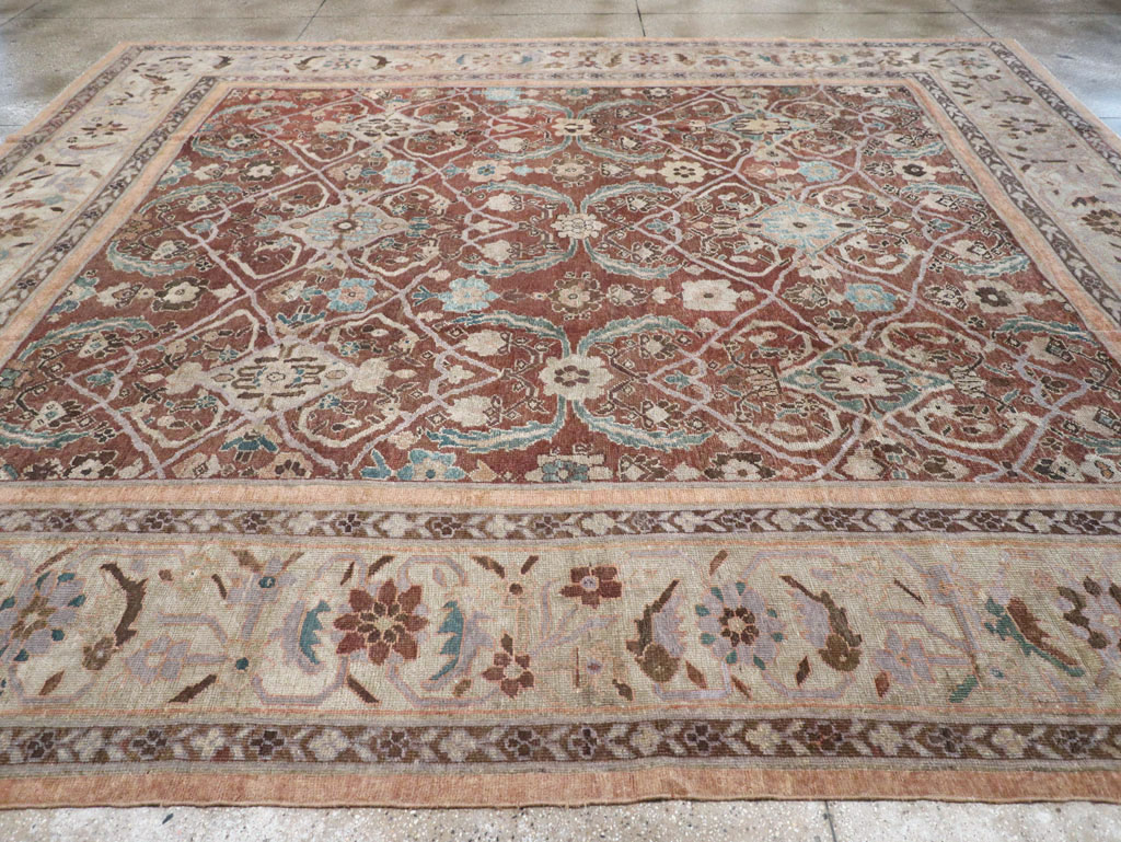 Antique Persian Mahal Large Room Size Carpet, No.19094 - Galerie Shabab