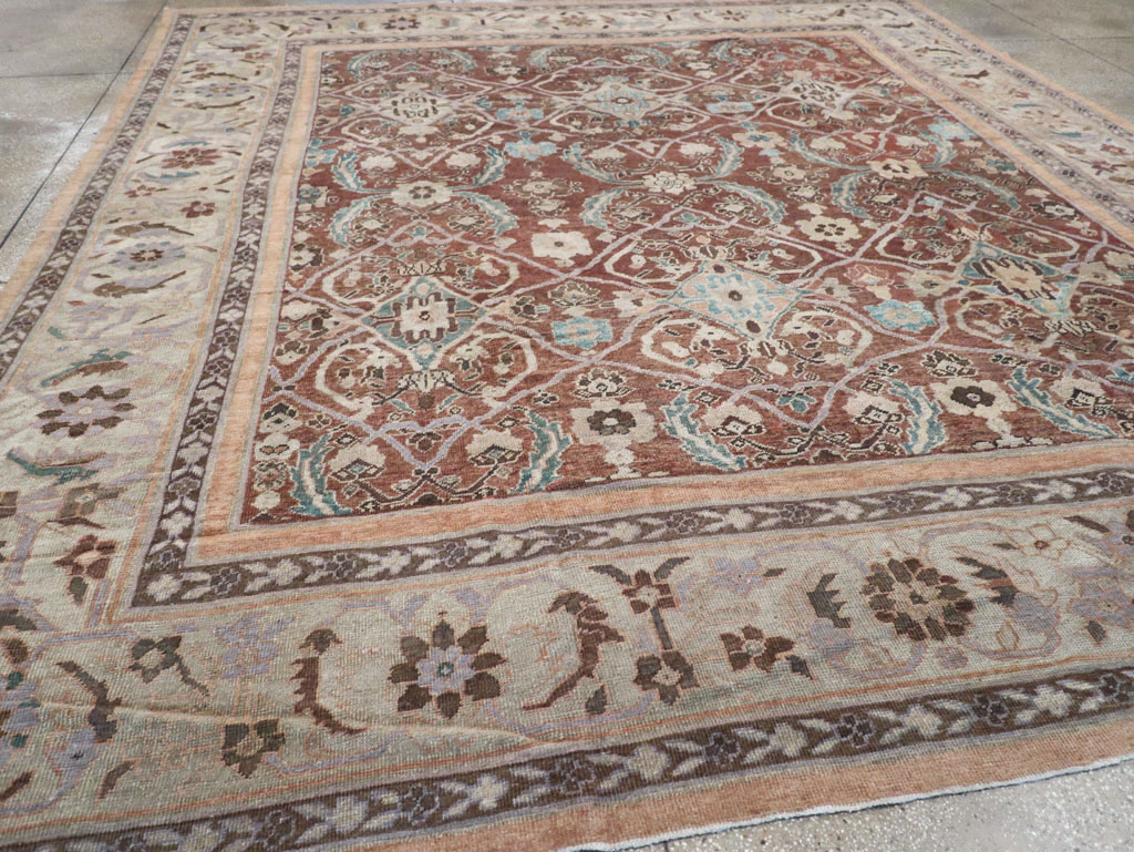 Antique Persian Mahal Large Room Size Carpet, No.19094 - Galerie Shabab